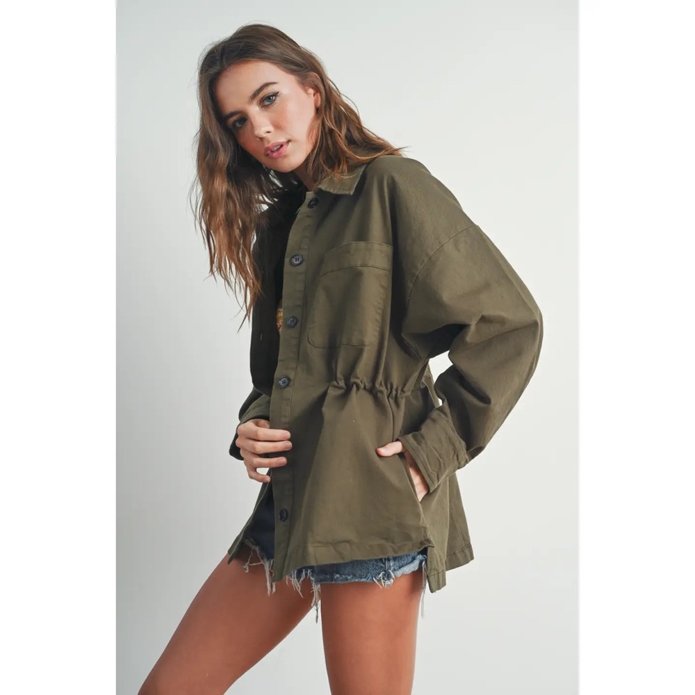 Adjustable Waist Cotton Jacket
